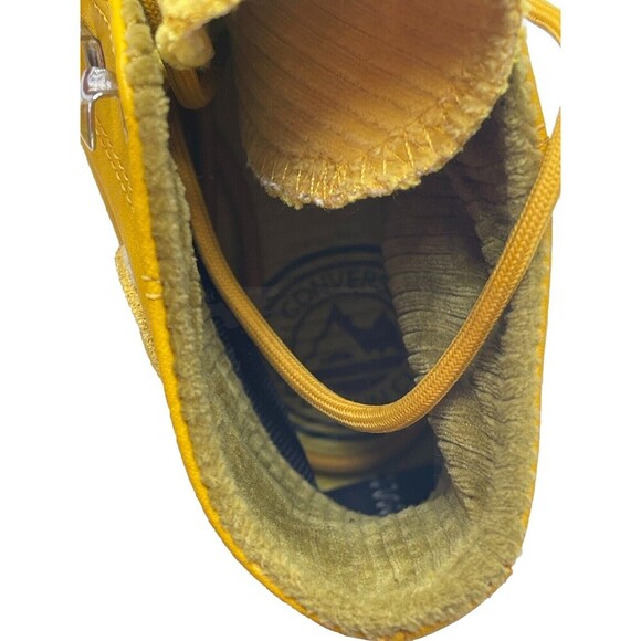 Converse Chuck Taylor All Star High Top Leather Lugged Boots Gold Dart Size 9 - Picture 16 of 16